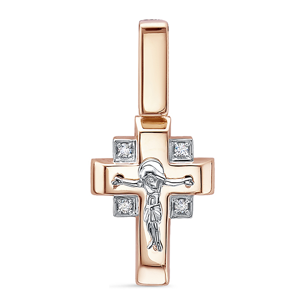 Крест, золото, бриллиант, д0801559р